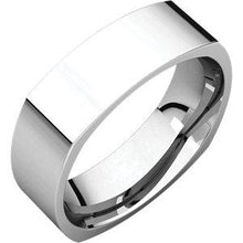 Load image into Gallery viewer, 14K White 5mm Square Comfort Fit Band