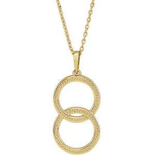 Load image into Gallery viewer, 14K Yellow Interlocking Beaded 16-18" Necklace