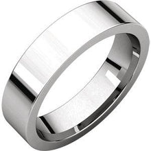 Load image into Gallery viewer, 10K White 5mm Flat Comfort-Fit Band