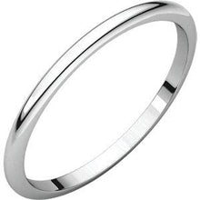 Load image into Gallery viewer, Sterling Silver 1.5mm Half Round Band