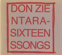 Load image into Gallery viewer, Don Zientara Sixteen SSongs, CD, Album, (Near Mint (NM or M-))