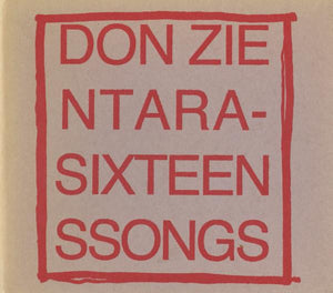 Don Zientara Sixteen SSongs, CD, Album, (Near Mint (NM or M-))