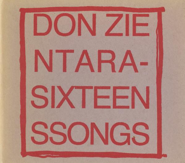 Don Zientara Sixteen SSongs, CD, Album, (Near Mint (NM or M-))