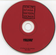 Load image into Gallery viewer, Don Zientara Sixteen SSongs, CD, Album, (Near Mint (NM or M-))