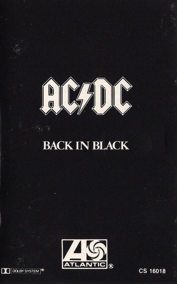AC/DC Back In Black, Cass, Album, RE, (Very Good Plus (VG+))