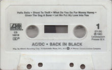 Load image into Gallery viewer, AC/DC Back In Black, Cass, Album, RE, (Very Good Plus (VG+))