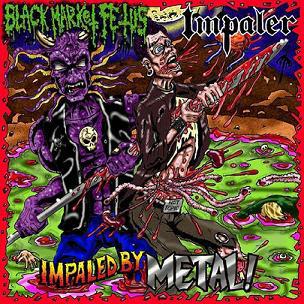 Black Market Fetus / Impaler (2) Impaled By Metal!, 7, Red, (Near Mint (NM or M-))