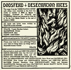 Dodsferd / Chronaexus Desecration Rites, CD, Album, Spl, (Near Mint (NM or M-))