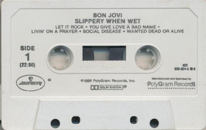 Bon Jovi Slippery When Wet, Cass, Album, (Very Good Plus (VG+))