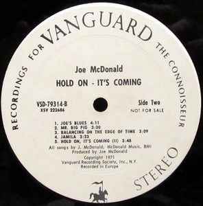 Country Joe McDonald Hold On, It`s Coming, LP, Album, Promo, Pit, (Very Good Plus (VG+))