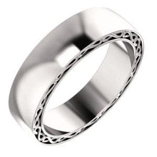 Load image into Gallery viewer, 14K White 6mm Infinity-Inspired Band Size 9.5