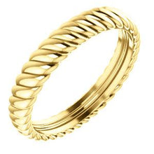 Load image into Gallery viewer, 14K Yellow 3.75mm Thick Rope Band Size 7