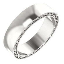 Load image into Gallery viewer, Sterling Silver 6mm Infinity-Inspired Band Size 10
