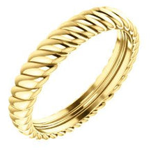 Load image into Gallery viewer, 14K Yellow 3.75mm Thick Rope Band Size 6