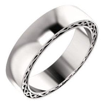 Load image into Gallery viewer, 14K White 6mm Infinity-Inspired Band Size 10.5