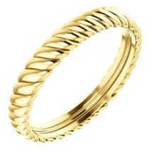 Load image into Gallery viewer, 14K Yellow 3.75mm Thick Rope Band Size 10