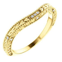 Load image into Gallery viewer, 14K Yellow .03 CTW Diamond Contour Band