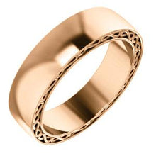 Load image into Gallery viewer, 14K Rose 6mm Infinity-Inspired Band Size 10