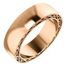 Load image into Gallery viewer, 14K Rose 6mm Infinity-Inspired Band Size 7