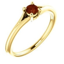 Load image into Gallery viewer, 14K Yellow Garnet Youth Ring