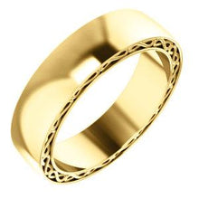 Load image into Gallery viewer, 14K Yellow 6mm Infinity-Inspired Band Size 10.5