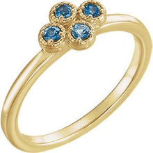Load image into Gallery viewer, 14K Yellow Aquamarine Ring