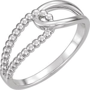 Sterling Silver Beaded Ring