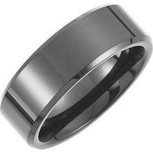 Load image into Gallery viewer, Tungsten 8.3mm Band with Black PVD Size 11